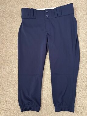 Girls Champro navy blue softball pants size girls large.